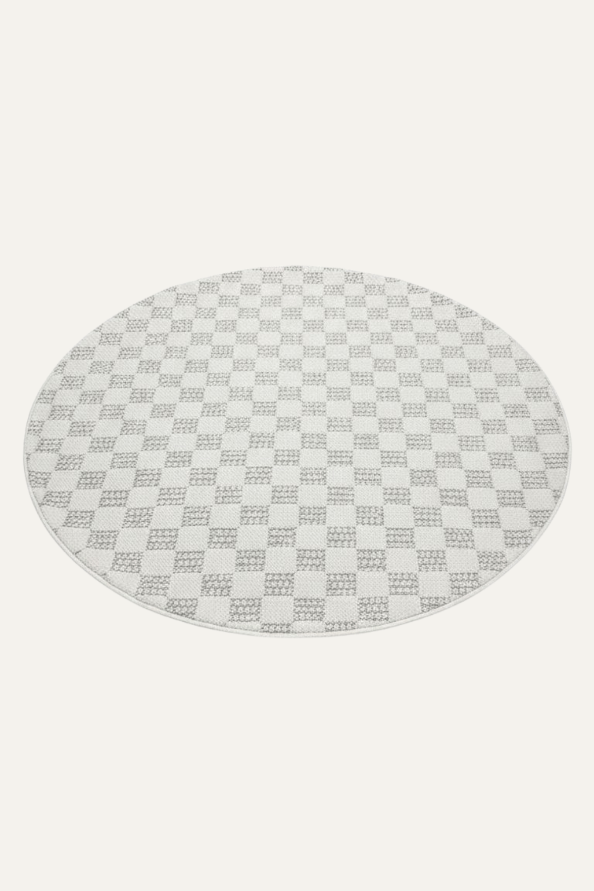 Comfy Halı Halı Comfy Halı Perl 09228 Beyaz Bukleli Minimalist Yuvarlak Örgü Halı