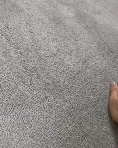 Comfy Halı Basic Gri Yumuşak Dokulu Peluş Halı