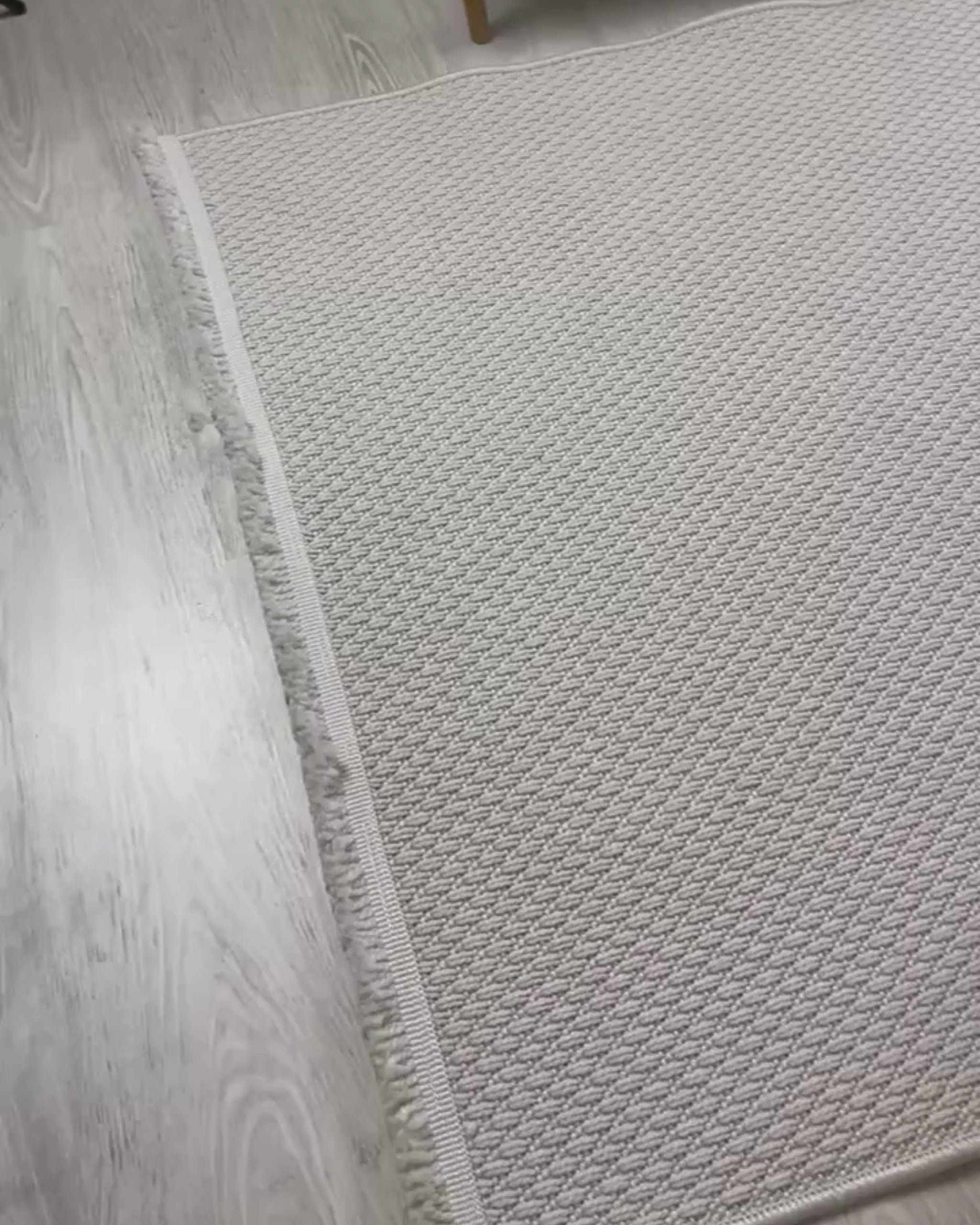 Comfy Halı Natural B01 Beyaz Makinede Yıkanabilir Yumuşak Sisal Halı